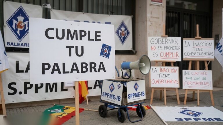 La plantilla del Ajuntament de Calvià dice «BASTA» ante el bloque del equipo de gobierno.